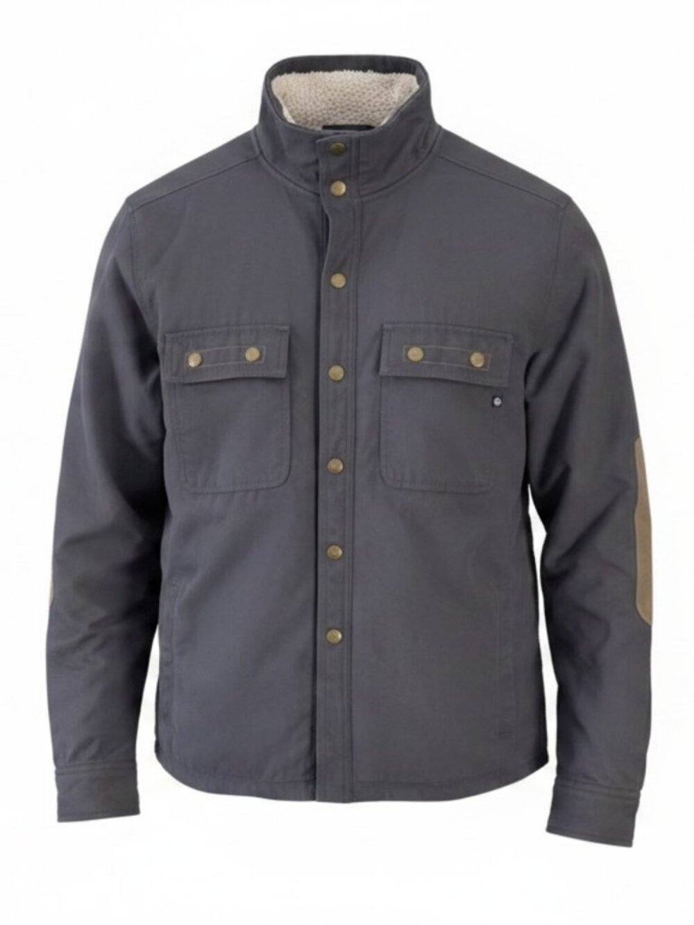 MARMOT Gray Waxed Nylon Sherpa Lined Bower’s Jacket Utility Coat m